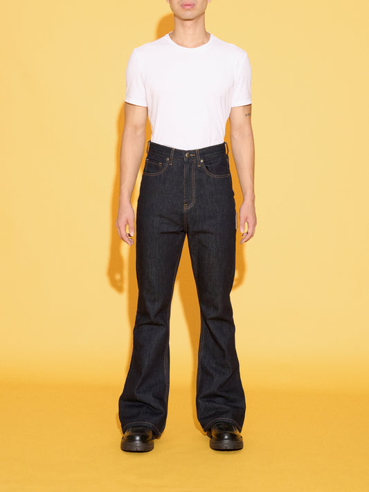 OKIO DENIM LUXURY HIGH RISE FLARE JEAN