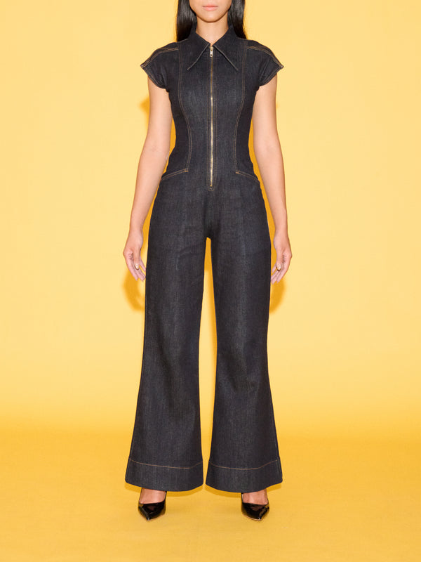 OKIO DENIM LUXURY JUMPSUIT
