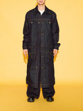 OKIO DENIM LUXURY LONG OVERCOAT