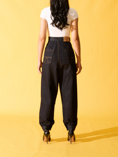 OKIO DENIM LUXURY WOMAN PEGGED PANT