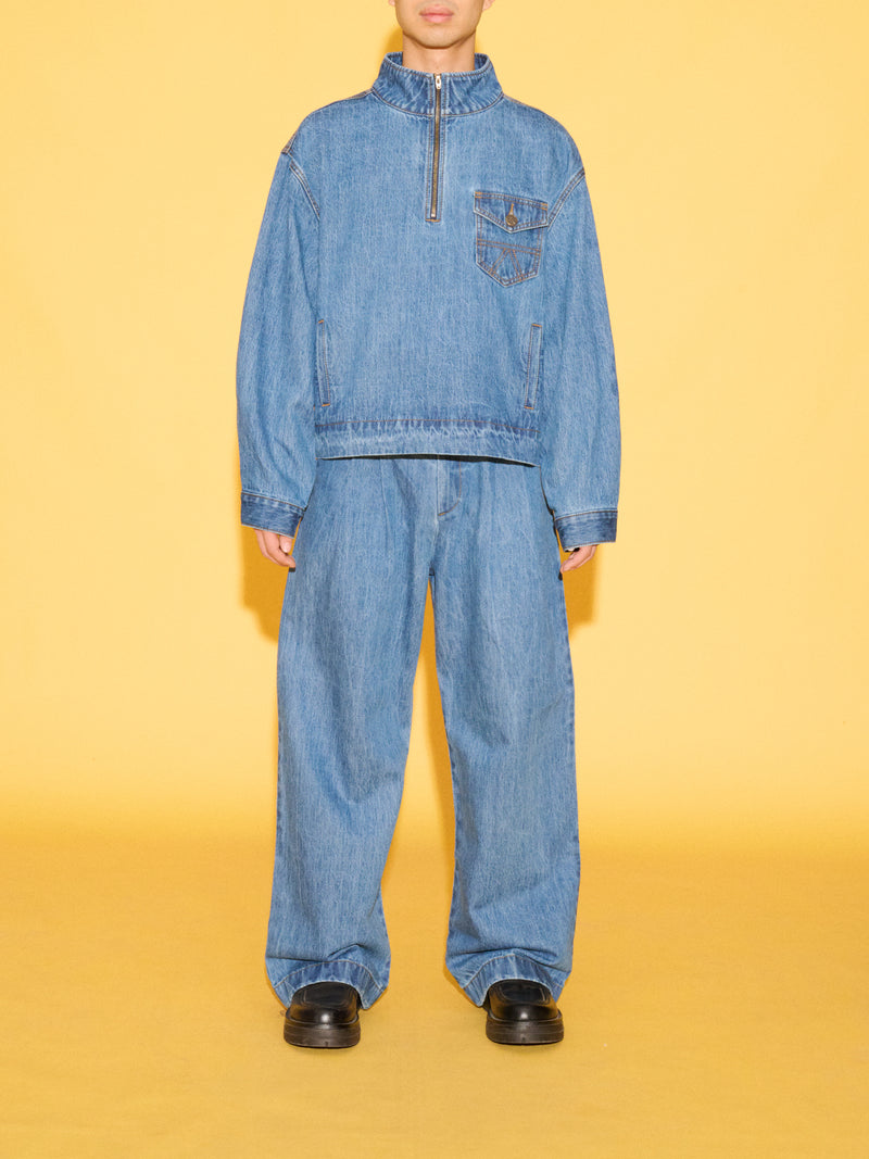 THE BAO DENIM QUARTER ZIP 