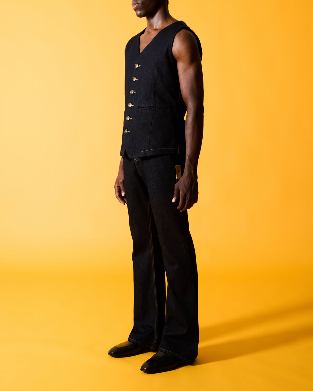 OKIO DENIM THE DOC DENIM WAIST COAT