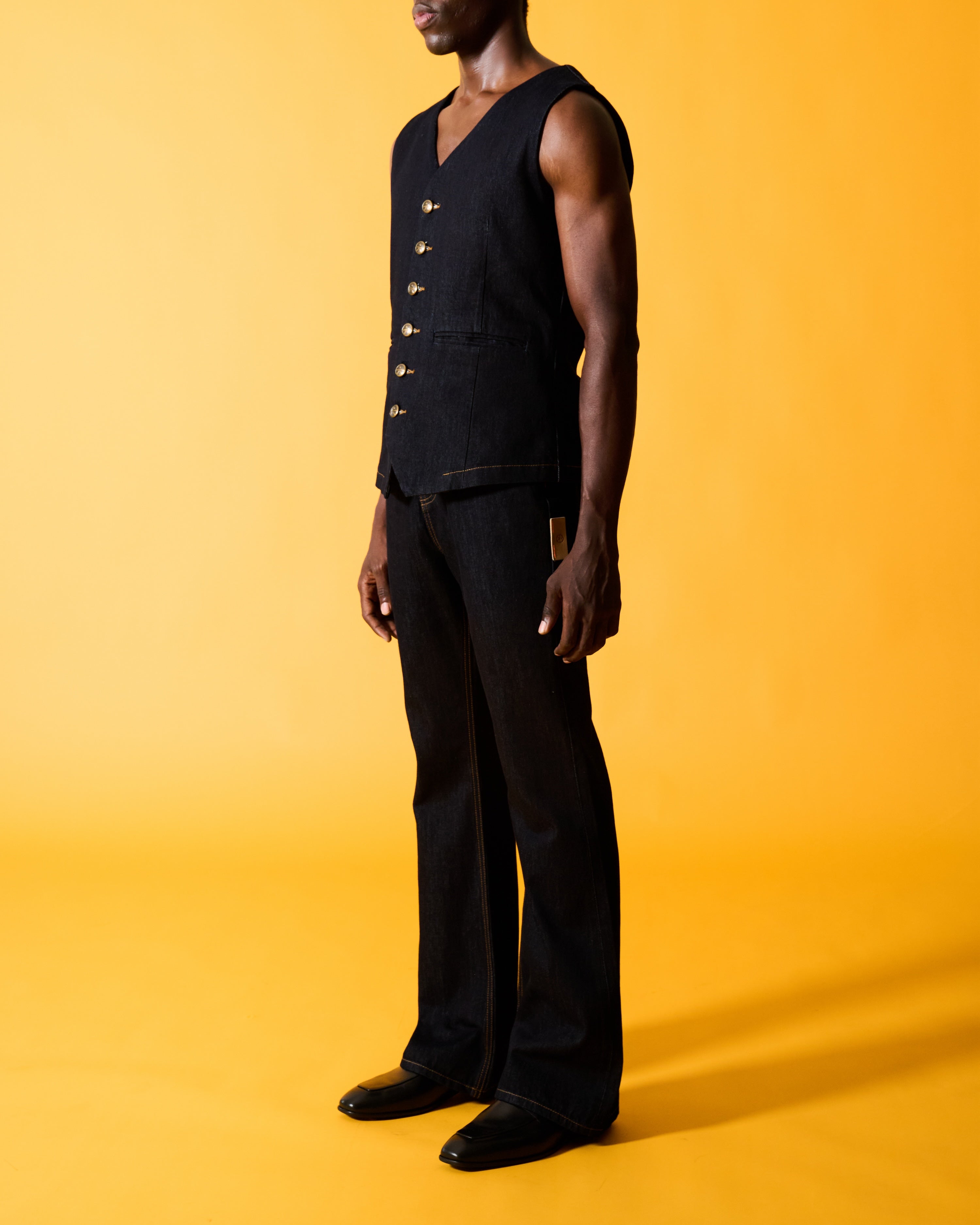 OKIO DENIM THE DOC DENIM WAIST COAT