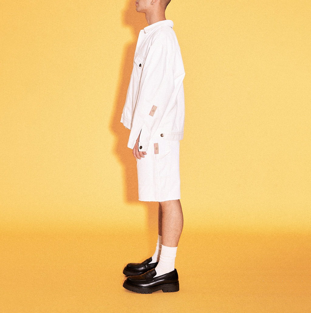 OKIO DENIM THE LE CLASSIC JACKET WHITE