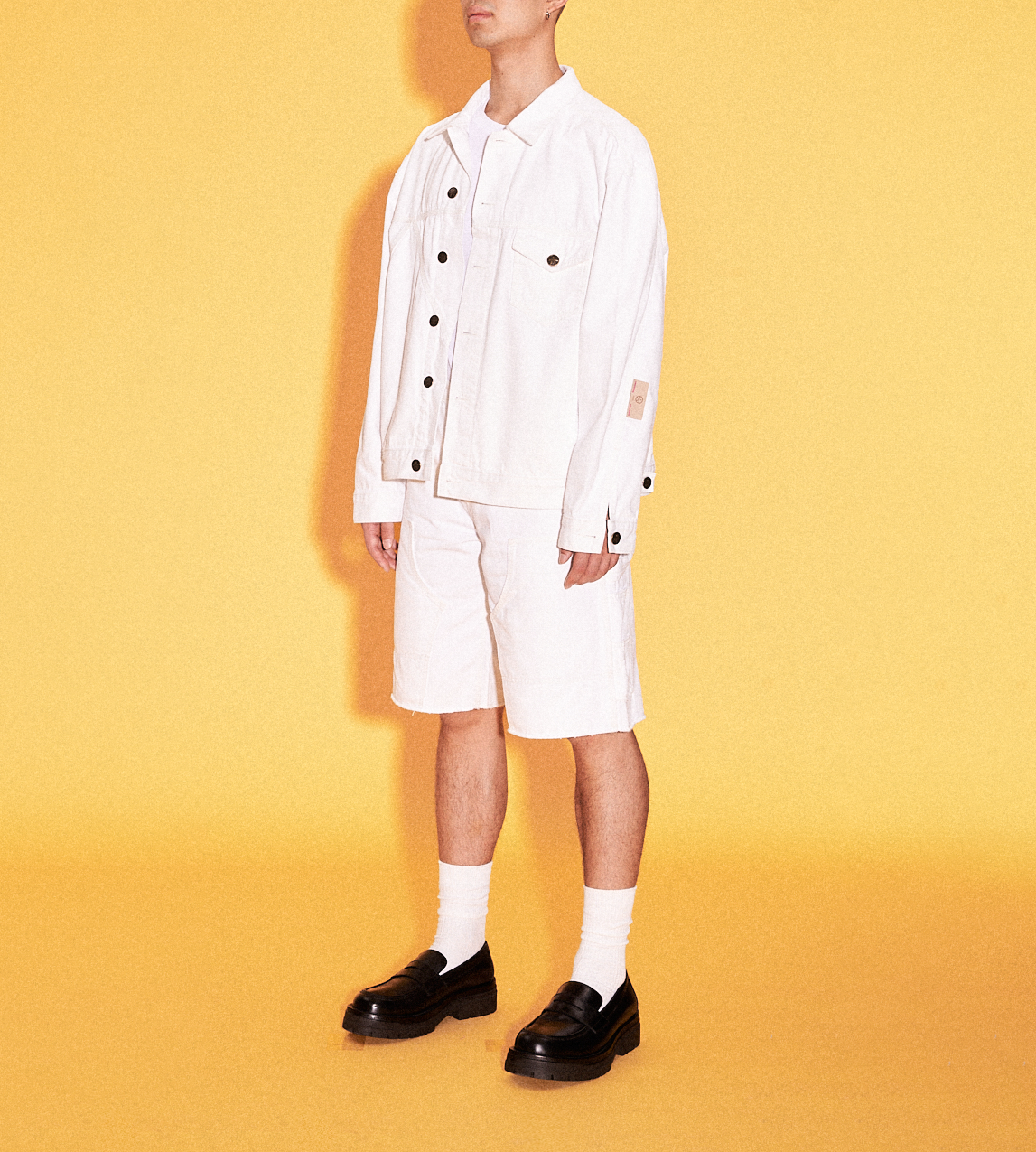 OKIO DENIM THE LE DENIM JACKET WHITE