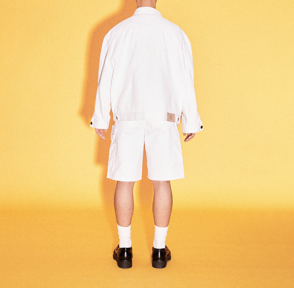 OKIO DENIM THE LE JACKET WHITE