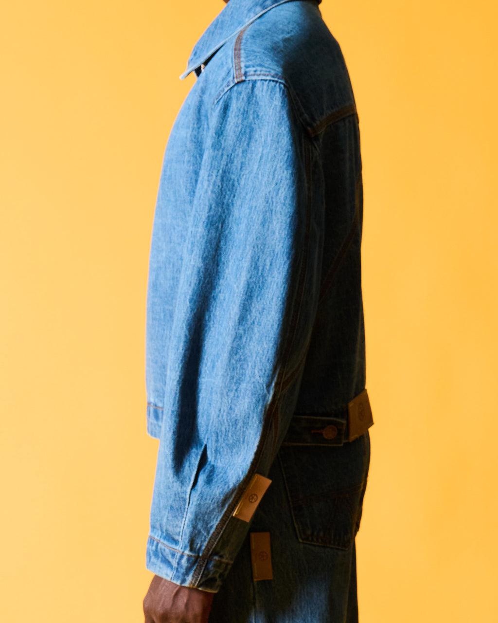 OKIO DENIM THE LINH - DENIM CROPPED JACKET