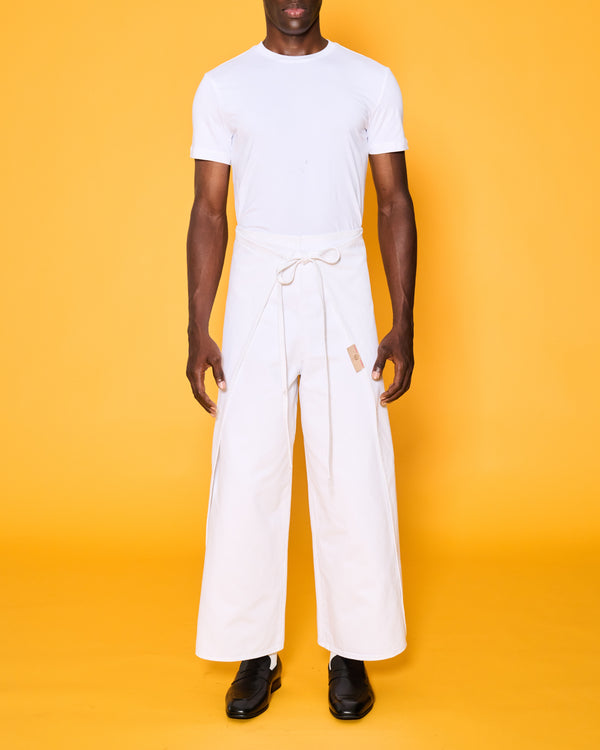OKIO DENIM THE SEA WHITE SARONG