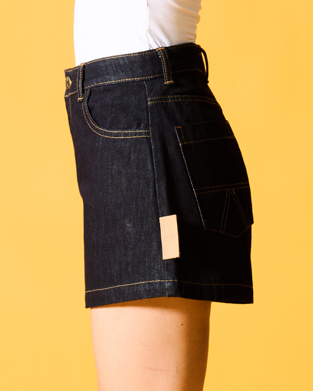 OKIO DENIM THE TAM UPCLOSE