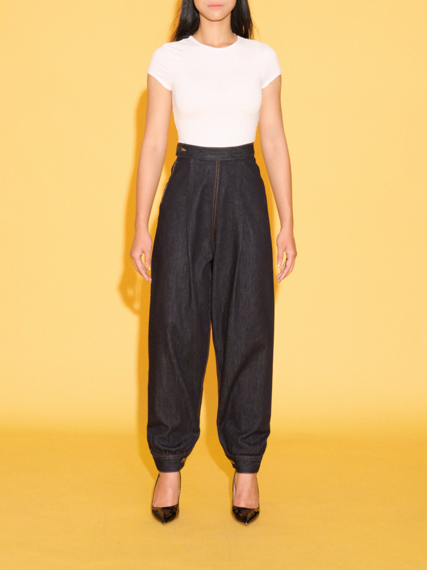 OKIO DENIM WOMAN PEGGED PANT