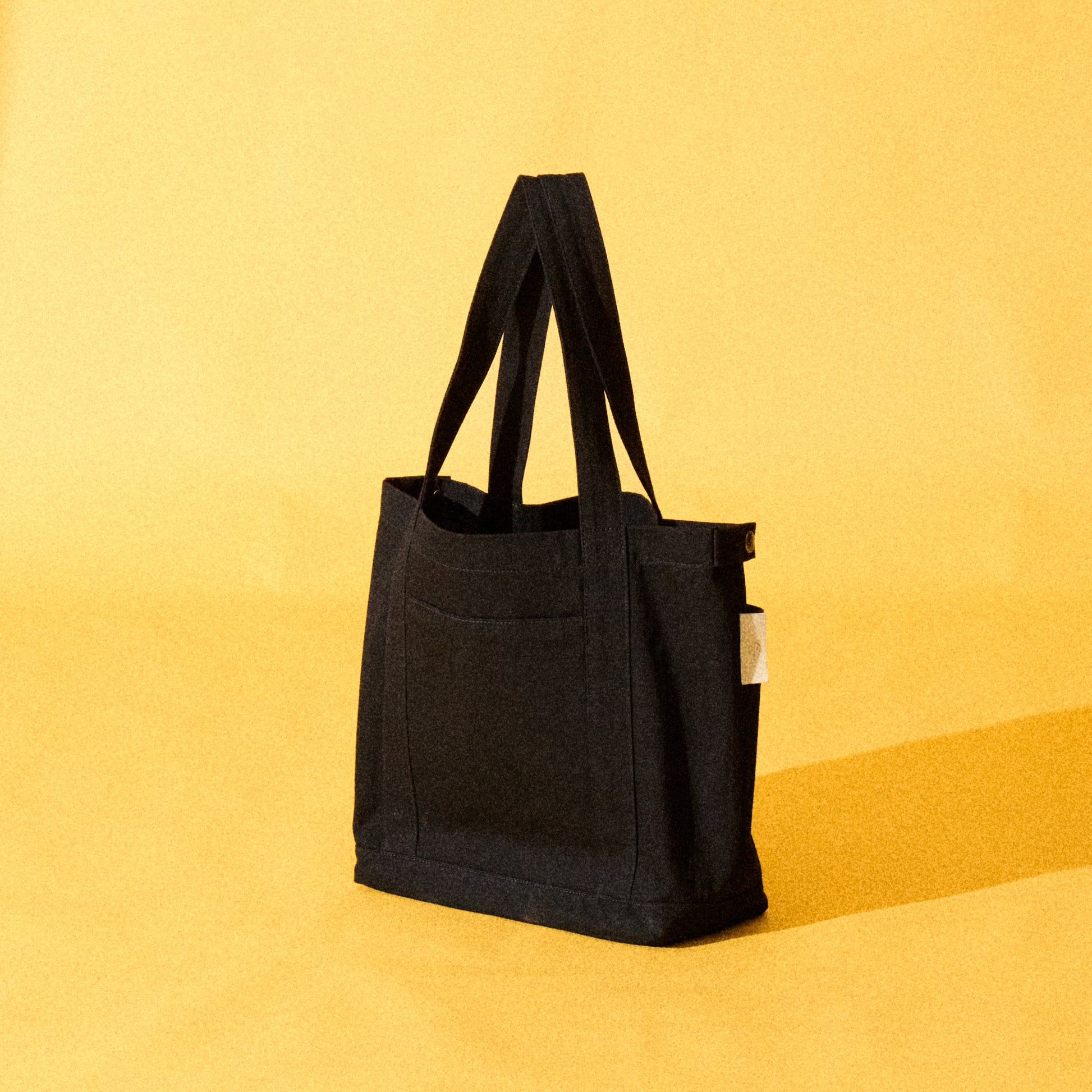 OKIO LUXURY BLACK DENIM TOTE BAG
