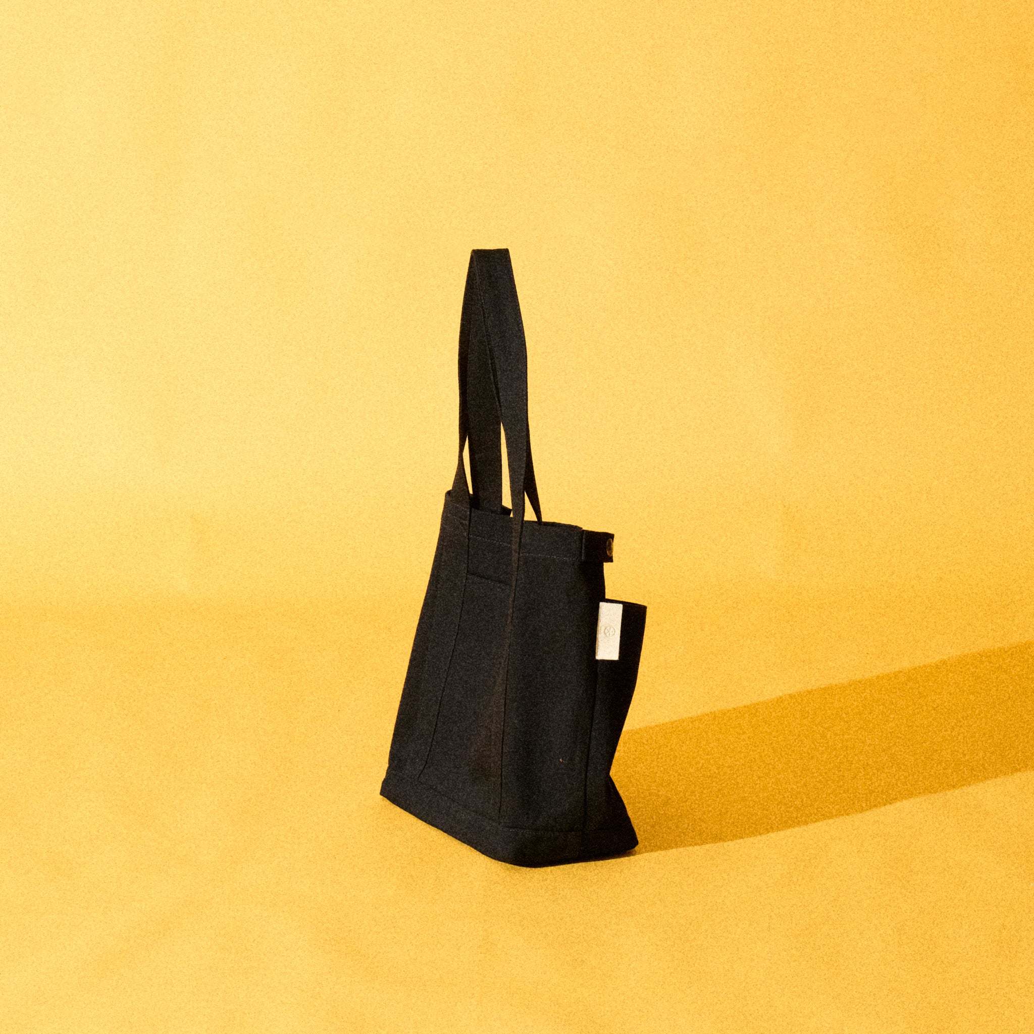 OKIO LUXURY DENIM BLACK TOTE BAG